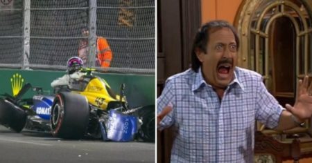 Franco Colapinto volvió a chocar y estallaron los memes tras el accidente en el GP de Las Vegas imagen-11