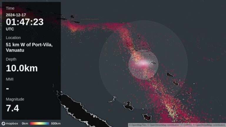 Un fuerte terremoto de 7.3 provocó importantes destrozos en Vanuatu: al menos un muerto imagen-4