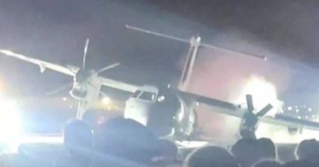 Un avión de Air Canada se incendió luego de una falla en su tren de aterrizaje imagen-81