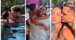 En medio del conflicto, La China Suárez y Mauro Icardi se muestran a los besos en la pileta: la indirecta dedicada a Wanda Nara imagen-4