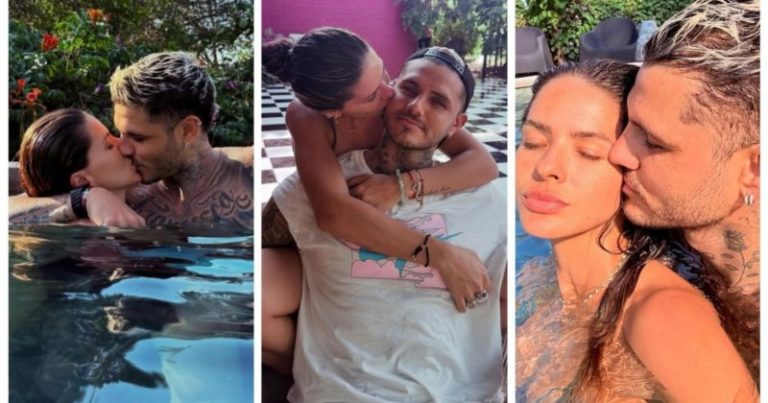 En medio del conflicto, La China Suárez y Mauro Icardi se muestran a los besos en la pileta: la indirecta dedicada a Wanda Nara imagen-5