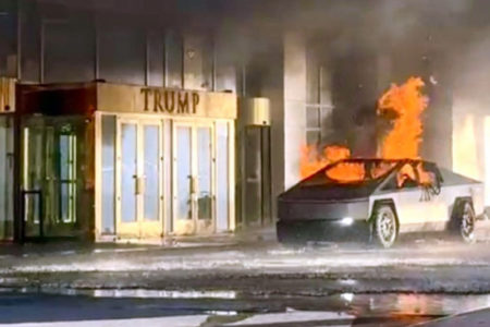 Explotó una camioneta de Tesla frente al hotel de Trump en Las Vegas imagen-10