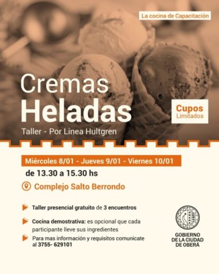 Cocina de Capacitación: En verano Taller Cremas Heladas imagen-17