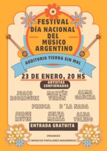 Celebrarán el Día Nacional del Músico Argentino en la Tierra Sin Mal imagen-1