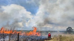 Incendio de gran magnitud en Itaembé Guazú imagen-3