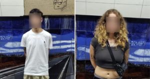 Así detuvieron a una joven pareja de grafiteros por vandalizar la estación Callao de la línea B imagen-2