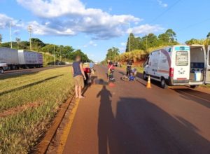 Motociclistas debieron ser hospitalizados tras chocar sobre ruta nacional 14 imagen-1