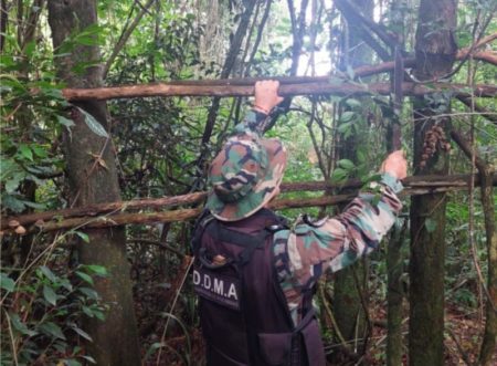 Policías ambientales desarmaron campamentos ilegales de caza en San Vicente imagen-12