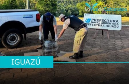 Prefectura Iguazú incautó más de 14 kilos de droga en el paraje brasilero imagen-8