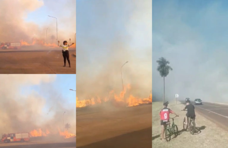 Itaembé Guazú: incendio consumió varias hectáreas en Posadas imagen-4