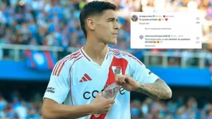 El guiño de Martínez Quarta a un jugador de Selección sobre River: "Te quedaría..." - TyC Sports imagen-2