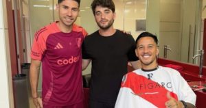 La primera imagen de Montiel y Driussi con los colores de River imagen-4