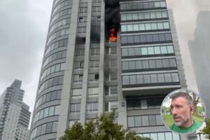 El inesperado vecino famoso que fue evacuado del edificio en llamas de Puerto Madero: “Bajé con mi hijo y el perro” imagen-4