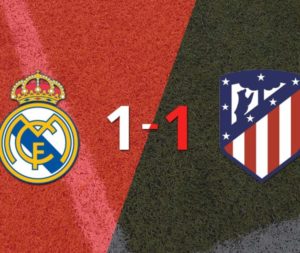 El Derbi de Madrid terminó en empate 1-1 en el estadio Santiago Bernabéu imagen-4