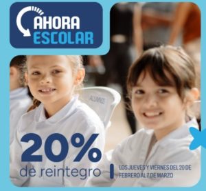 Los días jueves y viernes, desde el 20 de febrero al 7 de marzo, estará vigente el «Ahora Escolar» imagen-1