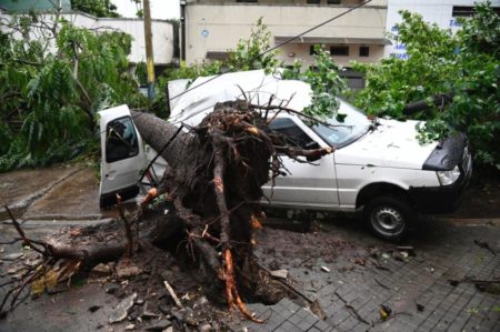 Las fotos del sorprendente temporal que azotó a Rosario: en una hora llovió lo que llueve en un mes imagen-8