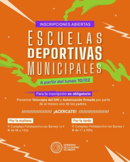 Comenzaron las inscripciones a las escuelas municipales deportivas imagen-7