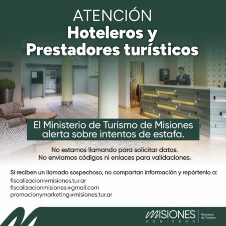 El Ministerio de Turismo de Misiones alerta sobre intentos de estafa a establecimientos turísticos imagen-9