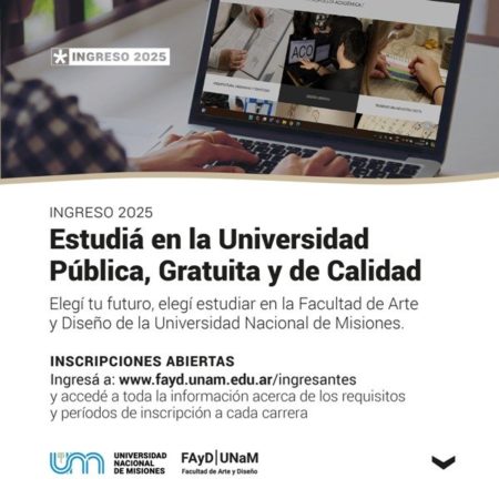 Continúan abiertas las inscripciones para las carreras de la Facultad de Arte y Diseño de la UNaM imagen-8