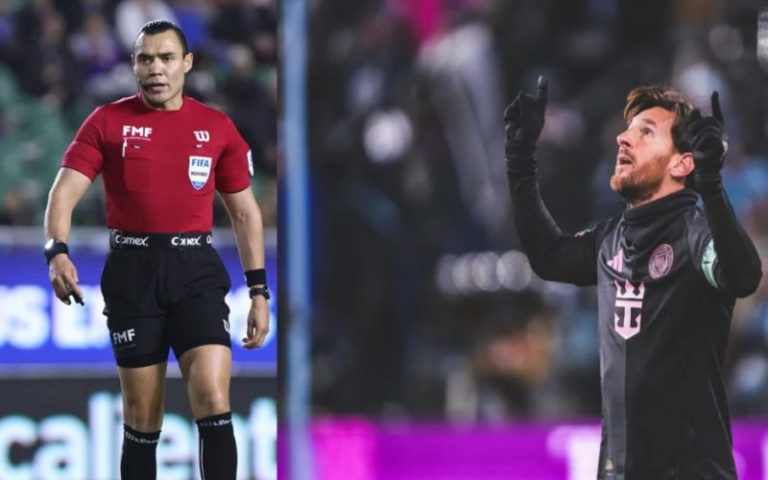 Un árbitro fue sancionado por pedirle un autógrafo a Messi en la Concacaf Champions League imagen-5