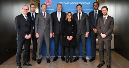 Sergio Marchi se reunió con Aleksander Ceferin y Alejandro Domínguez en la sede de UEFA imagen-36