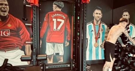 El tremendo gimnasio de Garnacho con Messi y Cristiano imagen-15