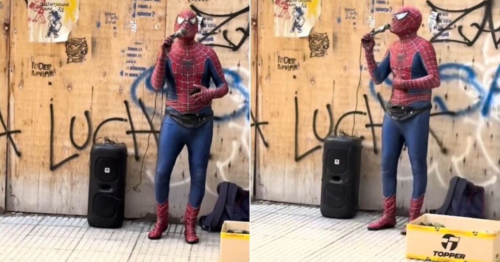 Tuvo una enfermedad, se sobrepuso y se reinventó de obrero a Hombre Araña cantante imagen-101