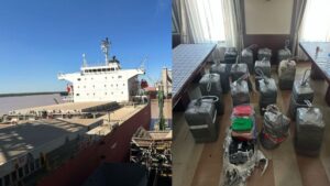 Hallaron 482 kilos de cocaína en un buque proveniente de Emiratos Árabes en un puerto de Santa Fe imagen-2