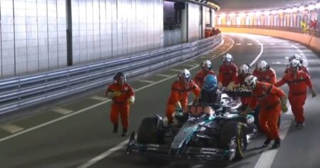 Mercedes tuvo un sábado maldito en el GP de Mónaco de Fórmula 1: palo de Antonelli en la Q1 y Russell quedó varado en el túnel en la Q2 imagen-7