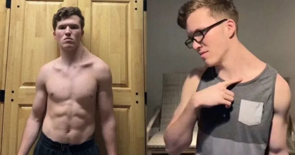 Un adolescente entrena solo los músculos de un lado de su cuerpo imagen-95