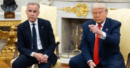 "Nunca digas nunca": la reacción de Trump cuando el primer ministro de Canadá dijo que su país "no está en venta" imagen-22