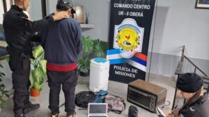 Oberá: detienen a ladrón con frondoso prontuario tras una seguidilla de robos a estudiantes imagen-1