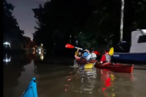 Cómo es un paseo en kayak nocturno para remar bajo la Luna entre juncos y canales imagen-4