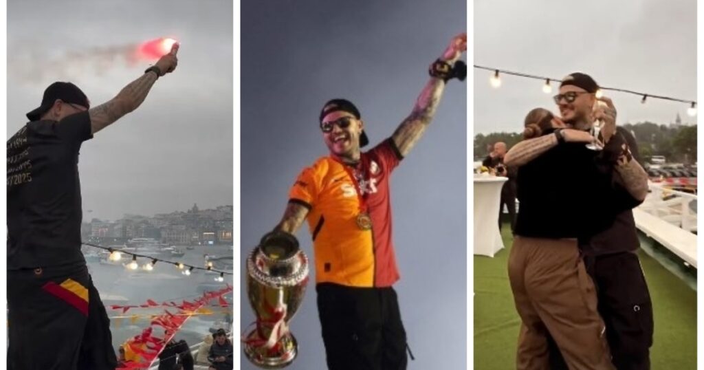 La China Suárez y Mauro Icardi, protagonistas del multitudinario festejo del Galatasaray que incluyó un desfile en lujosos yates imagen-91