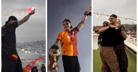 La China Suárez y Mauro Icardi, protagonistas del multitudinario festejo del Galatasaray que incluyó un desfile en lujosos yates imagen-7