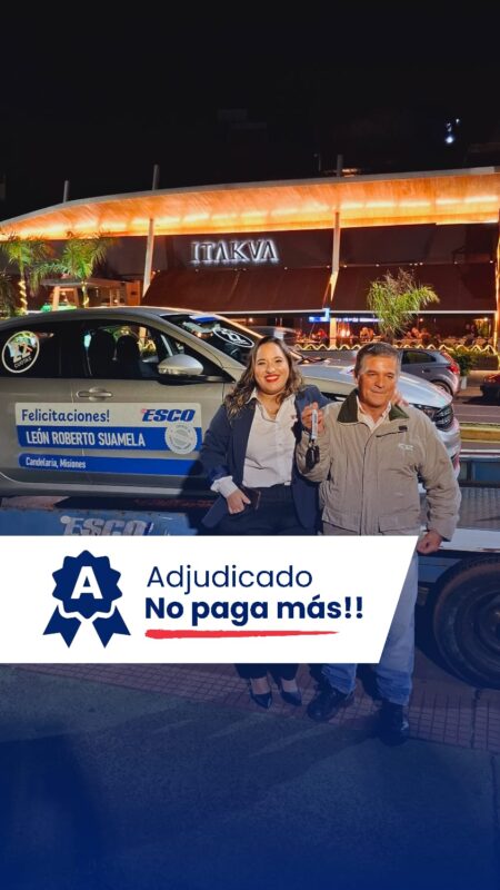Nuevo adjudicatario de un cero kilómetro con el programa de Esco imagen-16
