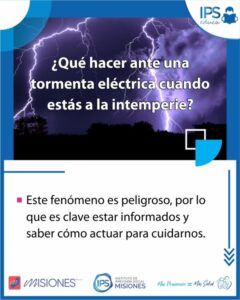 🔊 IPS EDUCA | ¿Qué hacer ante una tormenta eléctrica si estás al aire libre? ⛈️⚡️ imagen-1