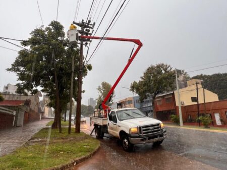Temporal: Energía de Misiones desplegó todas sus cuadrillas ante la emergencia por tormentas imagen-13