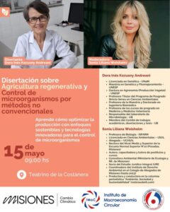 Charla sobre Agricultura Regenerativa y Control de Microorganismos: Innovaciones para un futuro sostenible en el teatrino de la Costanera imagen-1