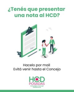 Mesa de entrada digital: envío de notas al correo electrónico del Concejo Deliberante imagen-1