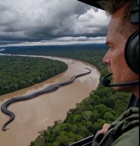Imagen de una anaconda gigante en el Amazonas se vuelve viral, pero fue generada por inteligencia artificial imagen-8