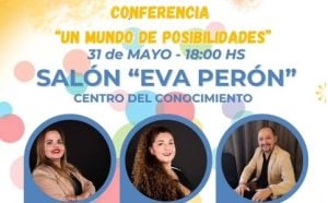 Posadas | En el Centro del Conocimiento se celebrará la conferencia “Un Mundo de Posibilidades”, a beneficio de la Escuela Bíblica N° 527 imagen-2
