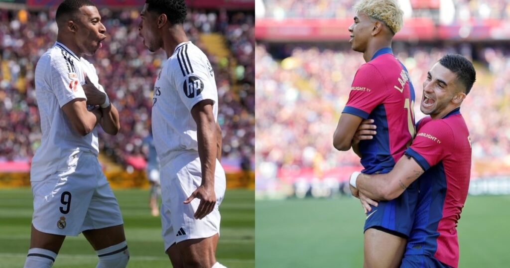 Video: el festejo de Lamine Yamal con una provocadora imitación a Mbappé en el clásico imagen-35