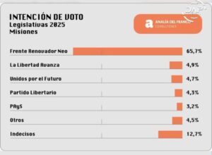 Legislativas 2025: Consultoras nacionales confirman una amplia ventaja del oficialismo en Misiones imagen-3