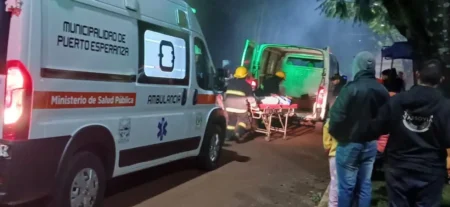 Puerto Esperanza: bomberos participaron en un simulacro de incendio en local bailable imagen-15