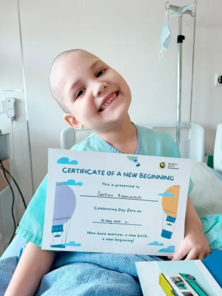Santino fue trasplantado en Singapur y su familia celebra el primer paso imagen-13