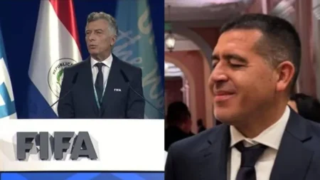 Momento tenso en el congreso de la FIFA: coincidieron Riquelme y Macri - TyC Sports imagen-6