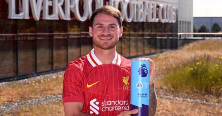 Mac Allister fue elegido como el mejor jugador del mes en la Premier League imagen-6
