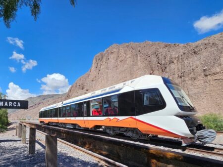 Cómo es viajar en el primer tren solar de América Latina que recorre paisajes emblemáticos del norte argentino imagen-9