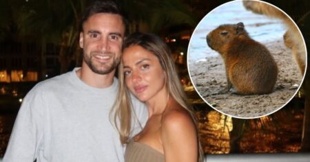 Caro Calvagni, la esposa de Nicolás Tagliafico, denunció que asesinaron a un carpincho bebé frente a su casa imagen-14